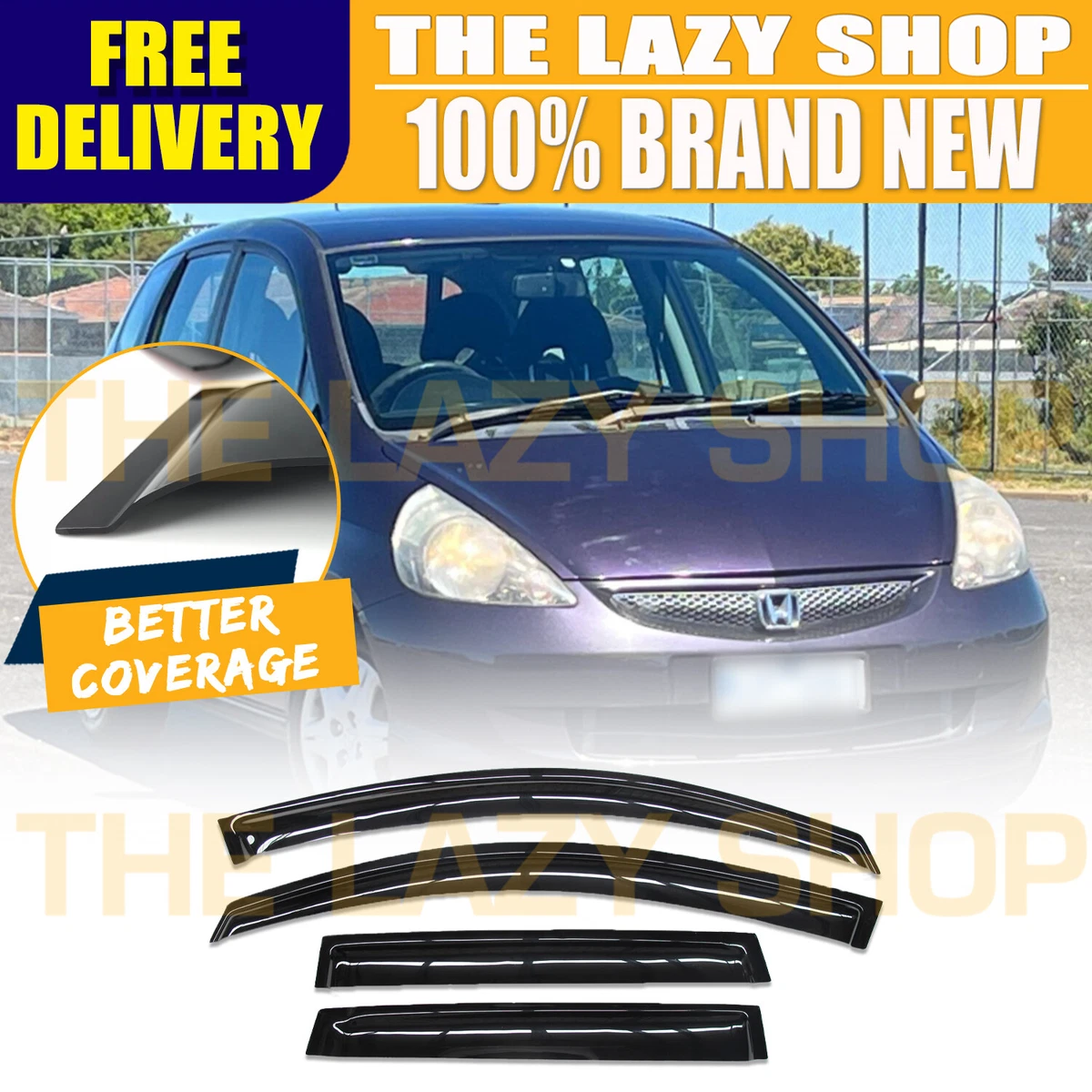 Honda jazz rain guard deals