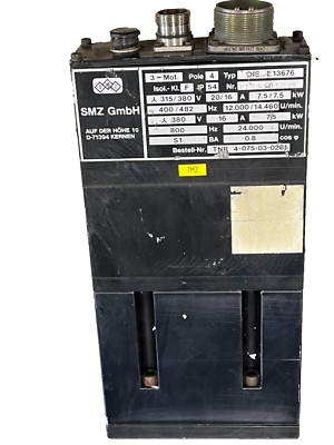 SMZ DIS .E13676 Fräsmotor mit C Achse 7,5 kw