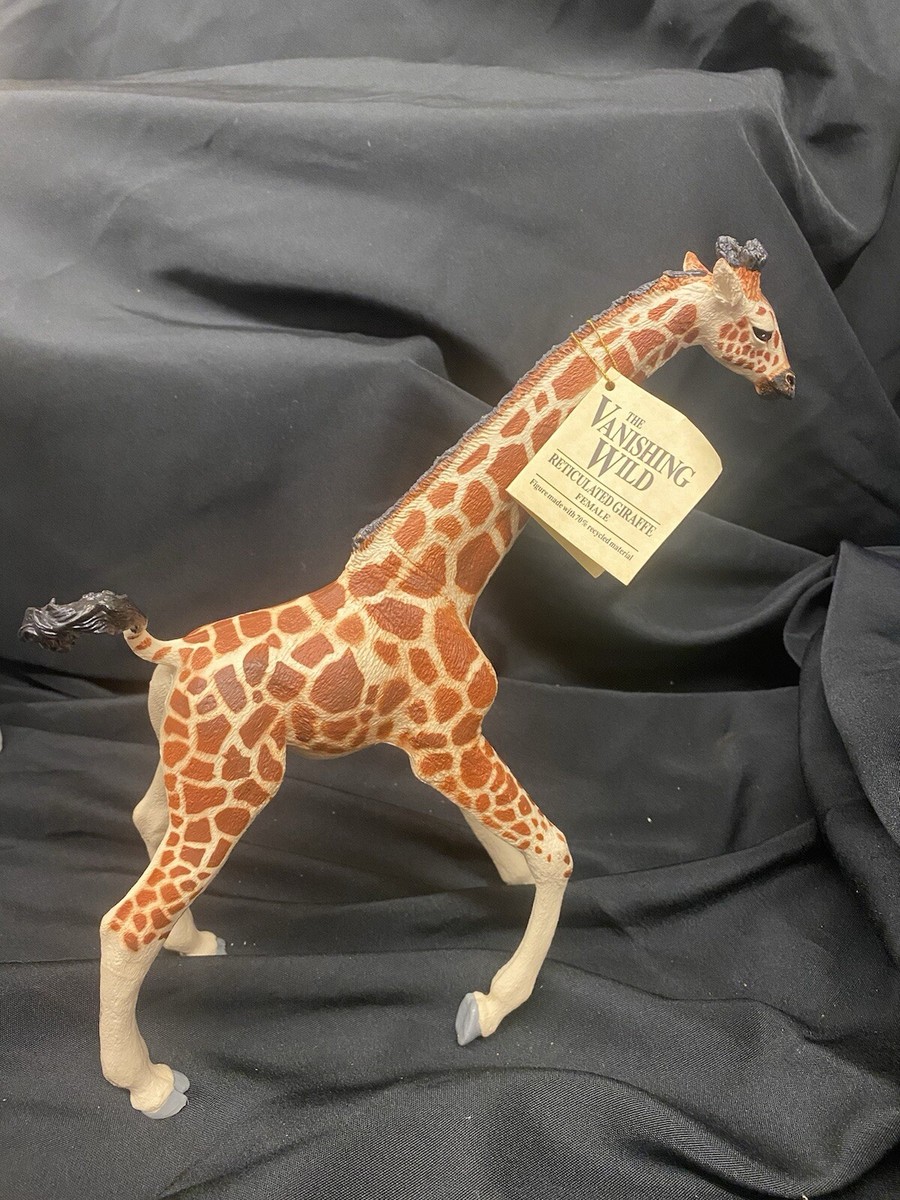 Vintage 1992 Vanishing Wild Rare Adult Female Reticulated Giraffe