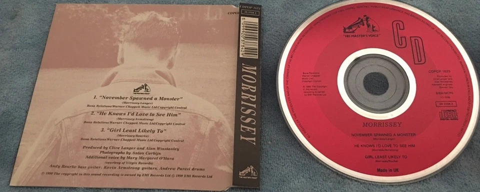 MORRISSEY - November Spawned A Monster - CD Single - UK Import - Free Shipping Foto 2 de 2