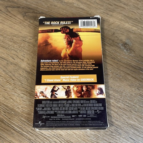 The Scorpion King VHS VCR Video Tape Used Michael Clarke Duncan The Rock - Picture 2 of 5