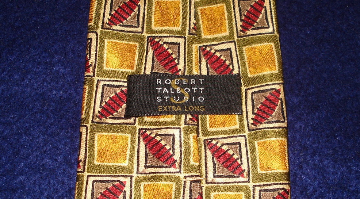 ROBERT TALBOTT STUDIO EXTRA LONG GEOMETRIC TIE - … - image 3