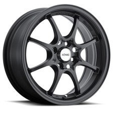 15x6.5 40 Konig Helium 4x100 Flat Black Wheels Set Of 4 15x6.5 40 Konig Helium 4x100 Flat Black Wheels Set Of 4