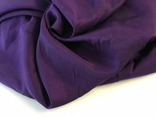 NEW Purple Colour Silk / Viscose Fabric 59" 150 cm Natural Cloth Dress Garment - Picture 6 of 6