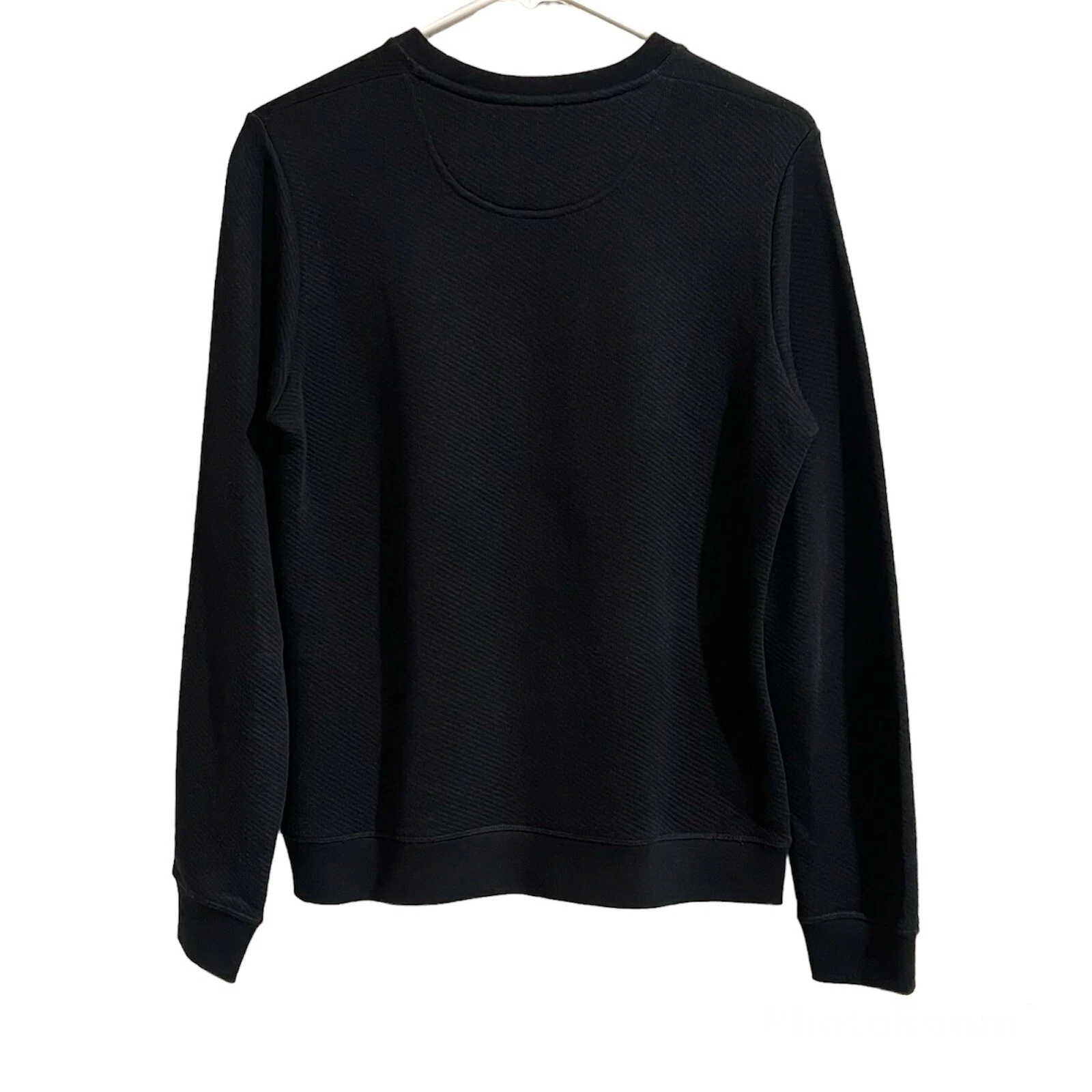 Felpa maglione Kenzo Paris nero e blu petto grafica logo paillettes M cotone