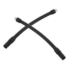 2 Pcs Tire Inflating Locking Extended Hose Air Gauge Pressure Valve Extension