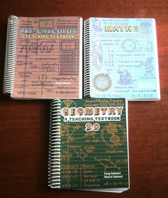LOT OF 3 TEACHING HOMESCHOOL MATH TEXTBOOKS - PRE-CALCULUS,  GEOMETRY, MATH 3 LN
