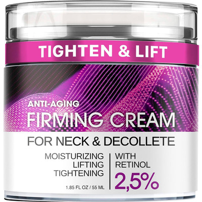 Neck Firming Cream with Retinol, Collagen & Hyaluronic Acid - Anti-Aging Lifting