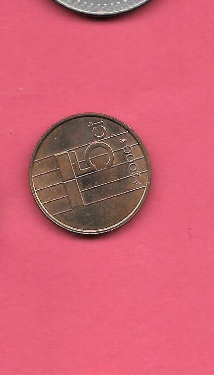 NETHERLANDS KM202 2000  5 CENTS  UNC-UNCIRCULATED NICE OLD VINTAGE BRONZE COIN