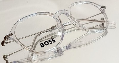 Originale BOSS BOSS 1481 SRJ Eyeglasses CRYSTAL RUTHENIUM New Plastic 51-19-145