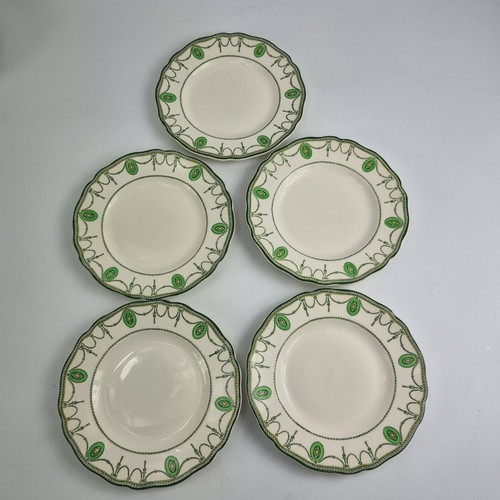 Royal Doulton Countess Green Border China – 11 Piece Plates 6.5" &  5.8" Lot - Picture 5 of 8