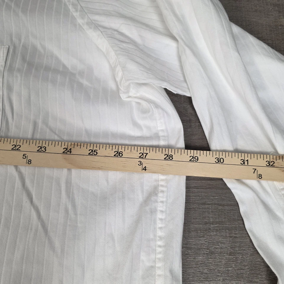 Camisa Donald J. Trump Colección Signature Para Hombre 18.5 34/35 Grande Blanca Clásica Foto 4 de 4