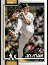 2026 Topps Series 1 Baseball Jack Perkins Oakland Athletics #206 (RC)