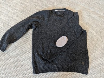 Herren Pulli Marc O´Polo Gr. L Grau Schurwolle 