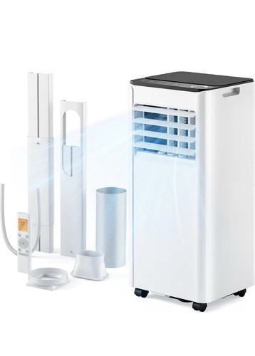 EUHOMY Portable Air Conditioner 9000 BTU 4-in-1 Unit with Remote Control