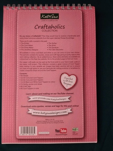 Almohadilla para folletos de material troquelado Katy Sue Designs Craftaholics - Imagen 2 de 2