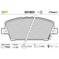 Valeo BremsbeläGe Bremsbelegsatz Vorne FüR Honda Civic Viii Hatchback