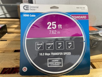 Commercial Electric 25 ft. Standard HDMI Cable  (2 packs)