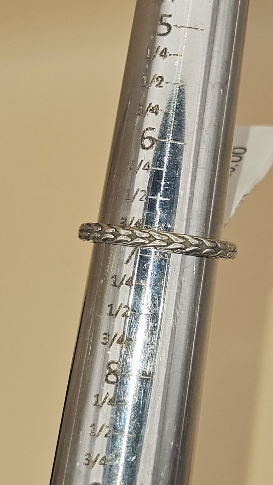 Stackable Sterling Silver. 925 Rope Design Band. … - image 5