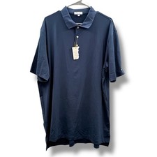 Peter Millar NWT Navy Performance Polo Shirt Men's Size XL Golf Classic