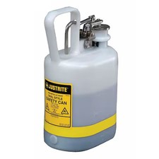 Justrite 12162 Type I Safety Can, Polyethylene, 1 Gal, Stainless Steel