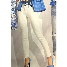 EUC 125 Cabi 6073 The Skinny White Jean Size 8 Spring 2022 Zip Front Worn Once