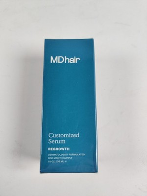 MDHair Customized Hair Care SERUM REGROWTH 1 oz Exp: 10/28 NEW SEALED