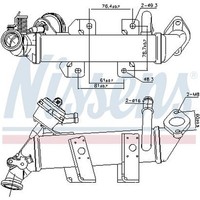 Nissens 989287 KüHler, AbgasrüCkfüHrung