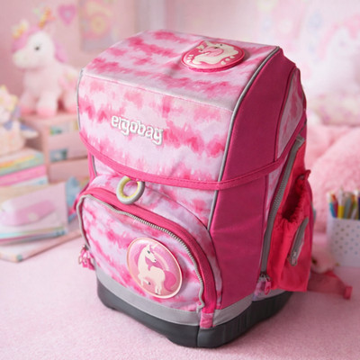 Ergobag Schulranzen Pink   Cubo Zaubärwelt + Sportbeutel Einhorn