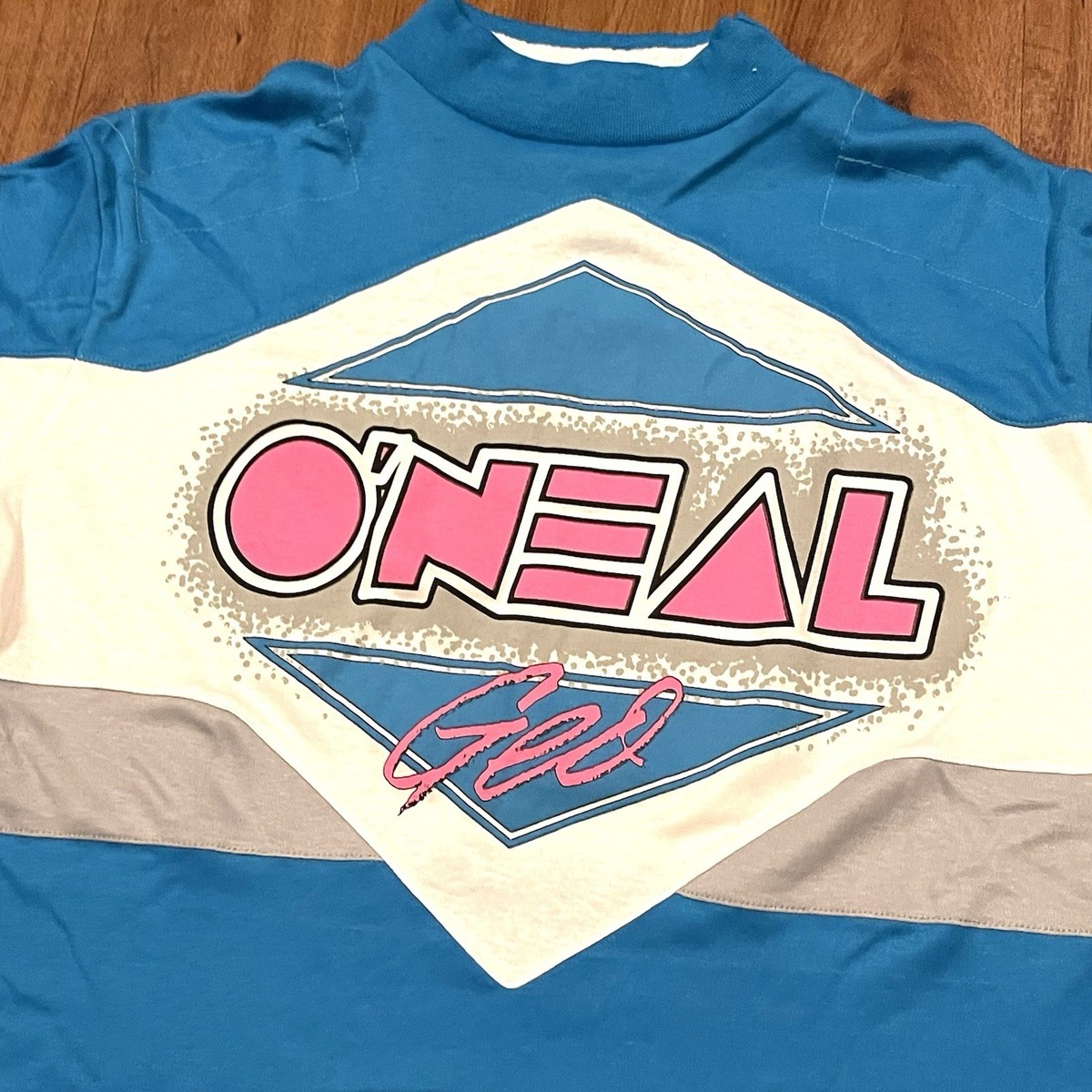 Vintage 80's O'Neal USA Bullet GEO Motocross Racing Jersey Size