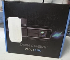 V100 2.5 K Dash Camera New In Box All Manuals And Cords Included