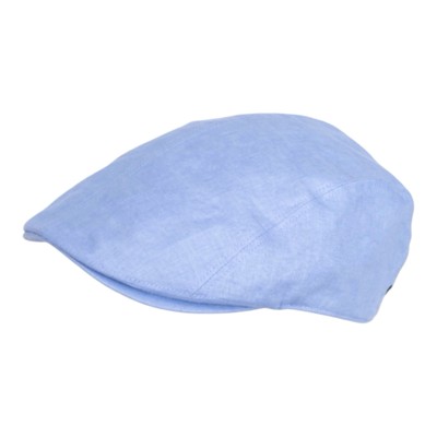 Schiebermütze  HANF-Oxford FLATCAP bis Gr.62  hellblau 2-part cut Sommer