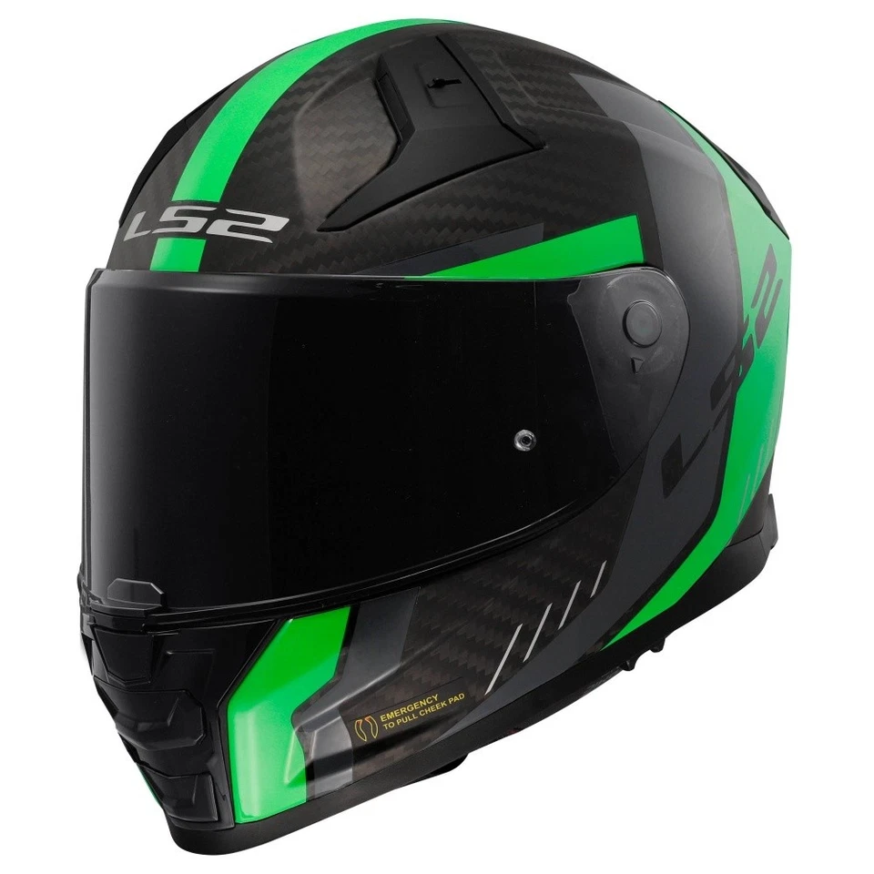 LS2 Vector II C FF811 Grid Integralhelm Matt Fluo Green-06(811-33) L - Bild 3 von 4