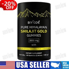Himalayan Shilajit GOLD Gummies, Organic, Extremely Potent 3000 mg, Fulvic Acid
