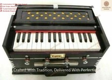Indian Musical Instrument Harmonium 32 keys 4 Stopper Double Kail Wood Harmonium