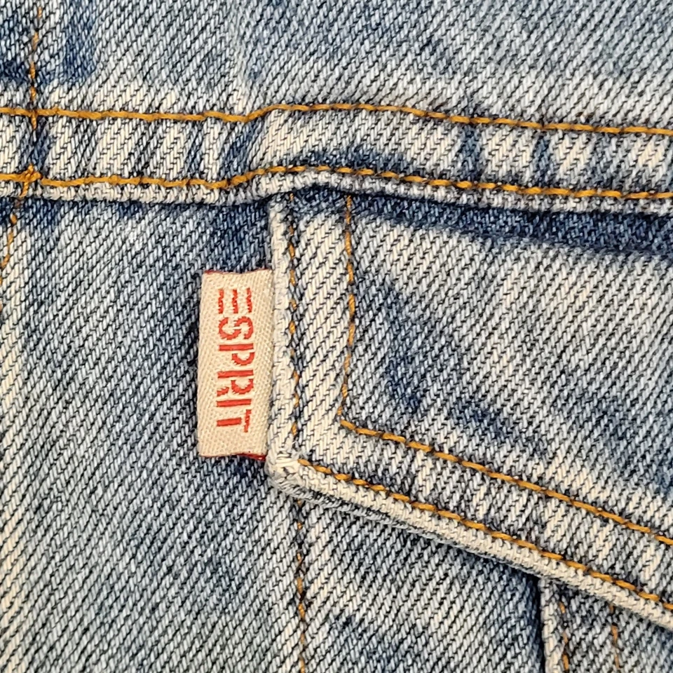 Chaqueta corta de mezclilla Esprit para adolescentes pequeña 17x17 holgada cuadrada Foto 4 de 4