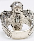 KONSTANTINO Cross Ring Blue Topaz 925 Silver & 18K Yellow Gold Accents w/Pouch — photo 6