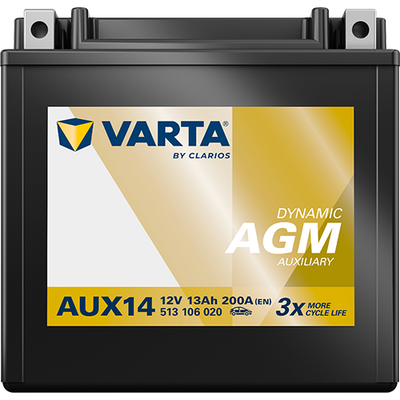 VARTA AUX14 12V 13AH 200A VRLA AGM Auxiliary Battery - Mercedes