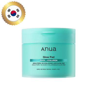 Anua PDRN 100 Hyaluronic Acid Glow Pad 60ea Hydrating Radiance Collagen Boosting