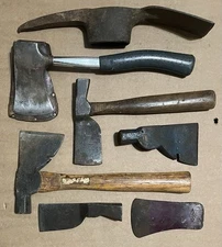 Vintage Axe Hatchet Roofing Hammer HEADS  Tru-Test UNDERHILL True Temper + Lot 7