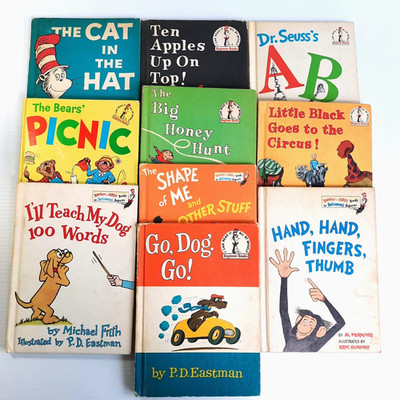 Vintage Dr Seuss Lot of 10 Beginner & Bright And Early Books - 50s 60s 70s HC