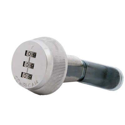 FJM Security 7850R-XL Combination Cam Lock, 1-3/8'' Chrome Finish