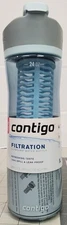 Contigo 24oz Clybourn Chill Free-Flow Filtration Plastic Water Bottle Dark Ice