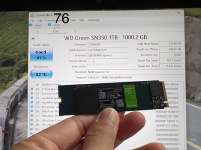Western Digital WD Green SN350   1TB   M.2   2280 NVMe SSD