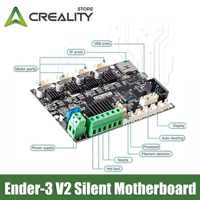 Creality Ender 3 V2 Silent Motherboard Upgraded  with TMC2225 Driver