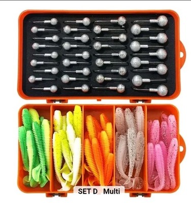 6cm Jigkopf Köder Angelset Barsch Hecht Forelle Zander Angelset