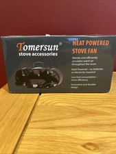 Tomersun 6-Blade Heat Powered Stove Fan Wood Log Burner
