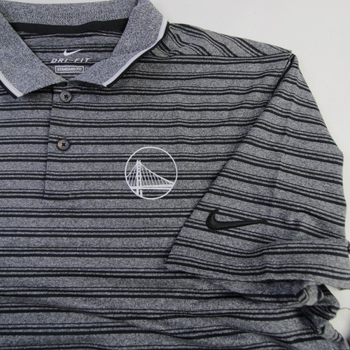 Golden State Warriors Nike Dri-Fit Polo Men's Gray New - Picture 4 of 5