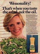 1977 Wesson Pure Vegetable Oil Florence Henderson Vintage Print Ad Poster