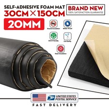 20MM Neoprene Sponge Foam Rubber Sheet With Self-Adhesive Easy Cut DIY Padding